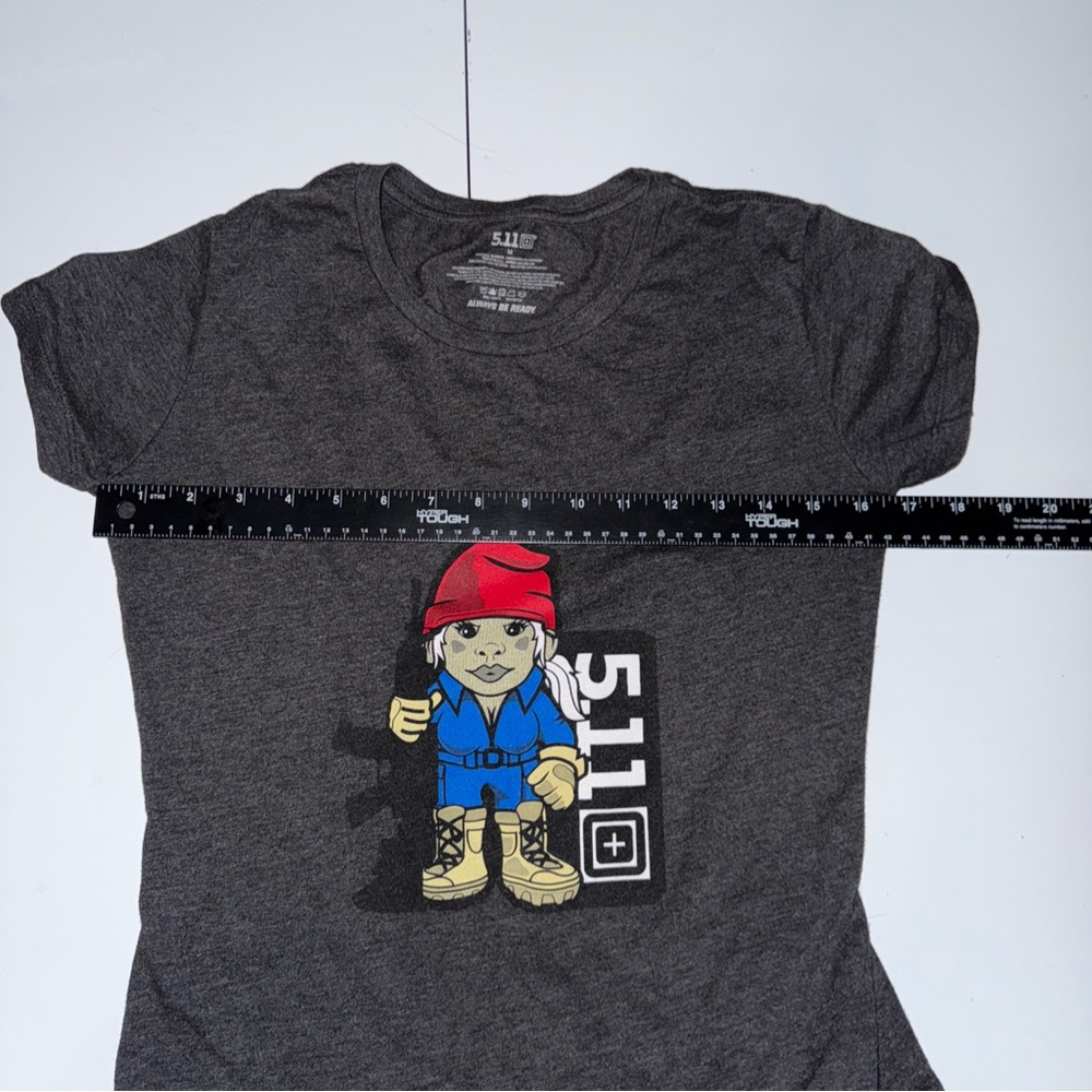 5.11 MISS TACTICAL GNOME T-Shirt Women’s Charcoal Size Medium - Picture 5 of 11